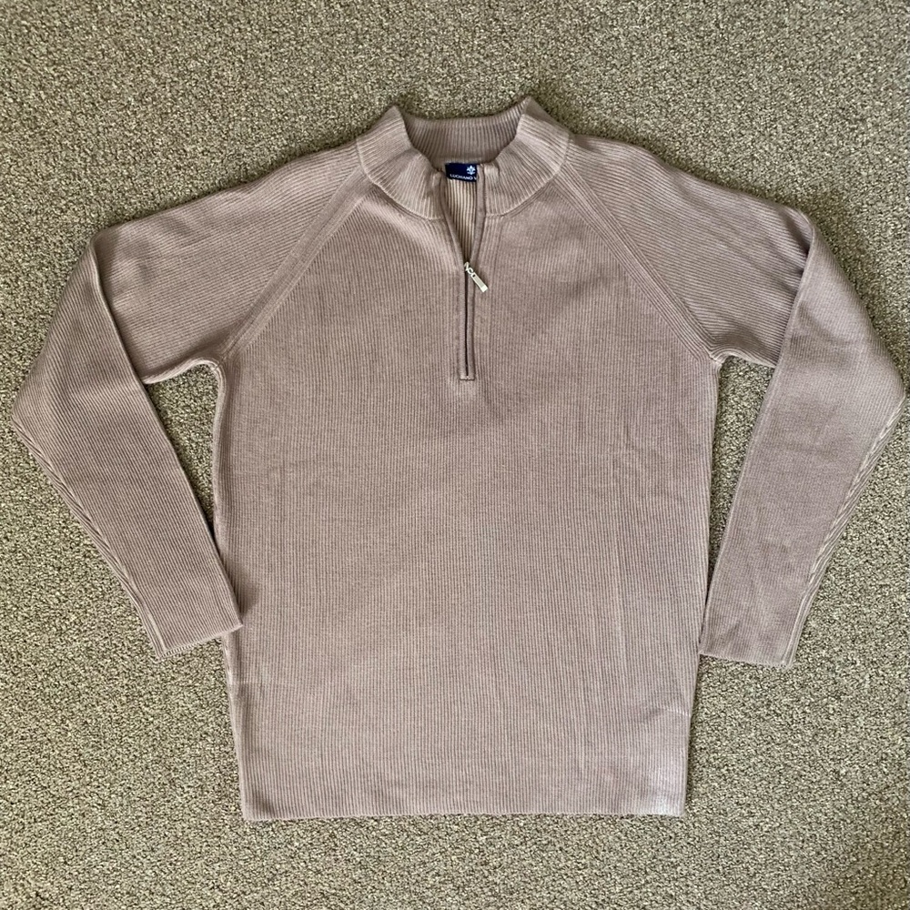 NWT Melange mink quarter zip